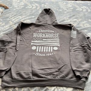 Nineline hoodie. Size large. Grey